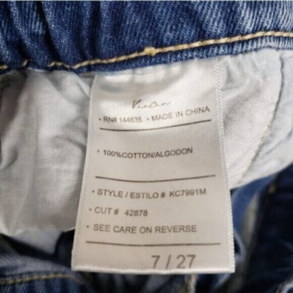 Kancan Estilo Paperbag Jeans Light Medium Wash Hi Rise Size 27 - Picture 7 of 12